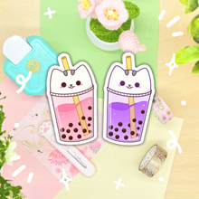 Load image into Gallery viewer, Taro Squish Boba Waterproof Sticker