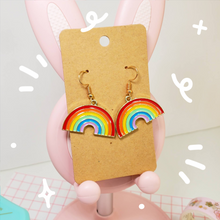 Load image into Gallery viewer, Rainbow LGBTQ Pride Earrings (50% Profits Donated)