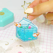 Load image into Gallery viewer, Koi Pond Carton Keychain