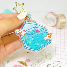 Load image into Gallery viewer, Koi Pond Carton Keychain