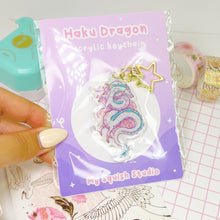 Load image into Gallery viewer, Haku Dragon Keychain