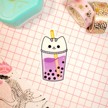 Load image into Gallery viewer, Taro Squish Boba Waterproof Sticker