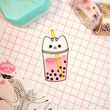 Load image into Gallery viewer, Strawberry Squish Boba Waterproof Sticker