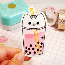 Load image into Gallery viewer, Strawberry Squish Boba Waterproof Sticker