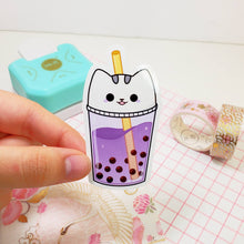 Load image into Gallery viewer, Taro Squish Boba Waterproof Sticker