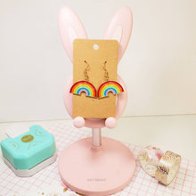 Load image into Gallery viewer, Rainbow LGBTQ Pride Earrings (50% Profits Donated)