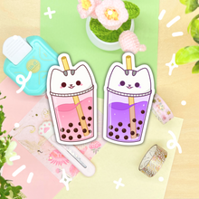 Load image into Gallery viewer, Taro Squish Boba Waterproof Sticker
