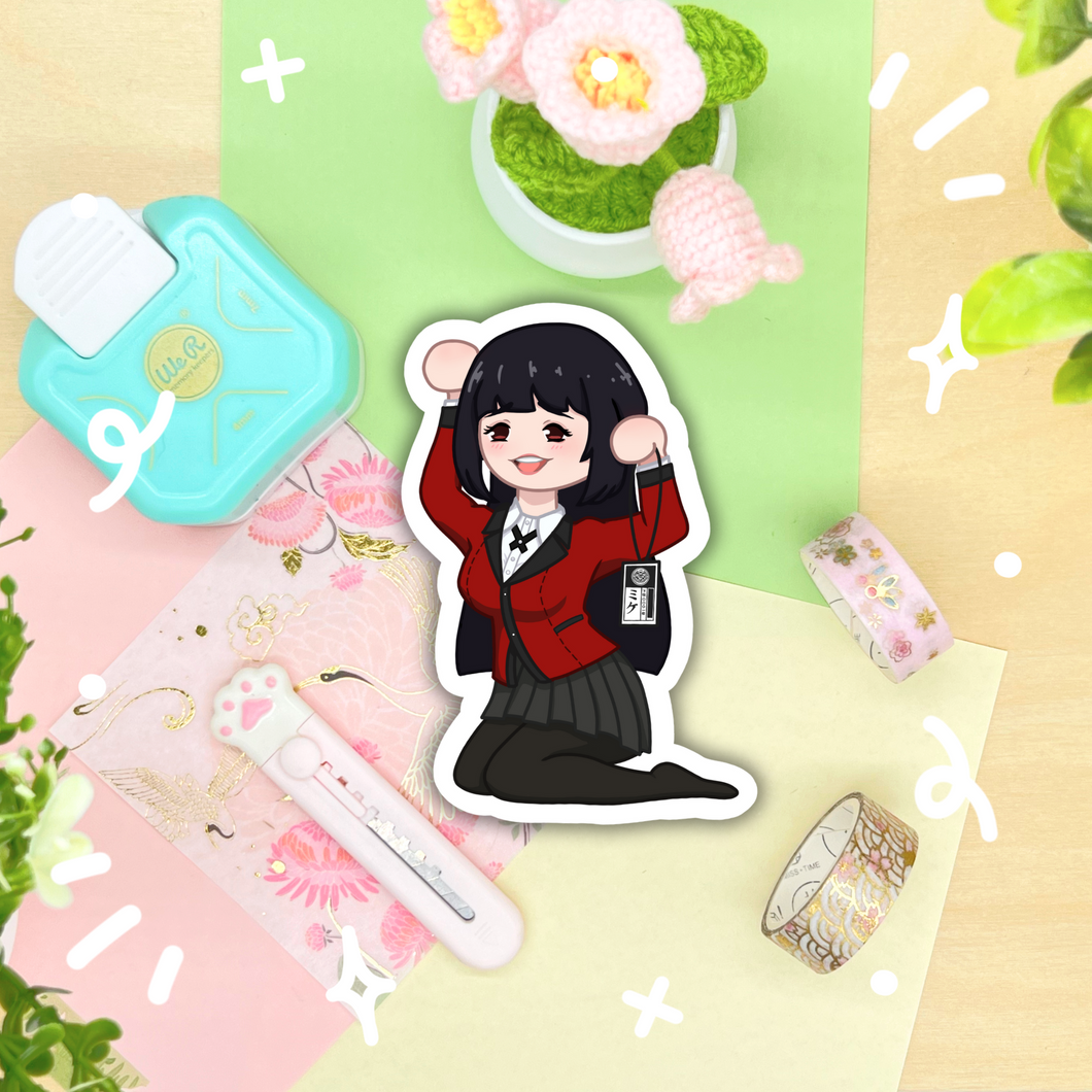 Yumeko Kakegurui Waterproof Sticker