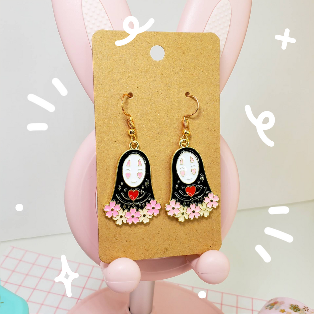 Sakura No-Face Earrings