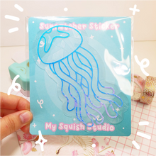 Load image into Gallery viewer, Jellyfish Suncatcher Sticker
